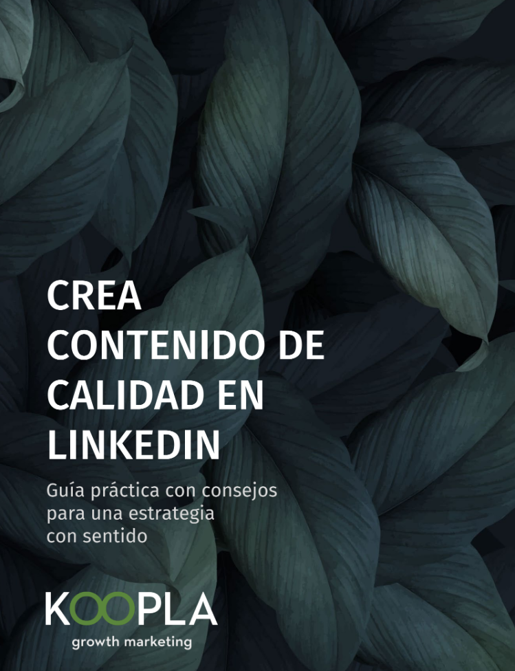 Guía de contenidos en Linkedin - Koopla